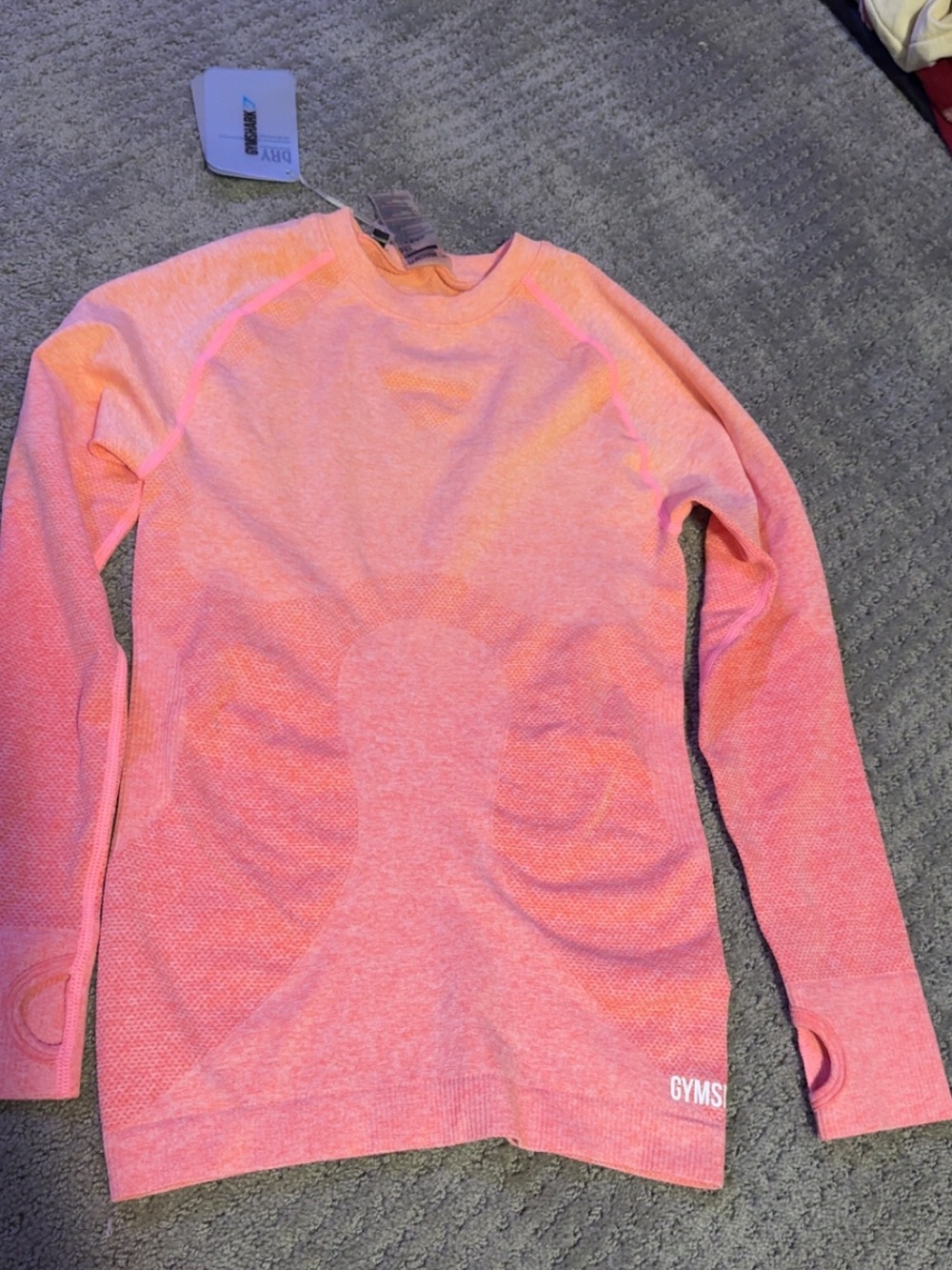 GymShark ombré seamless long sleeve